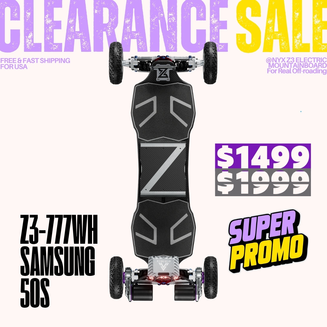 Acedeck® Nyx Z3 Off-road Electric Skateboard【Clearance Sale】