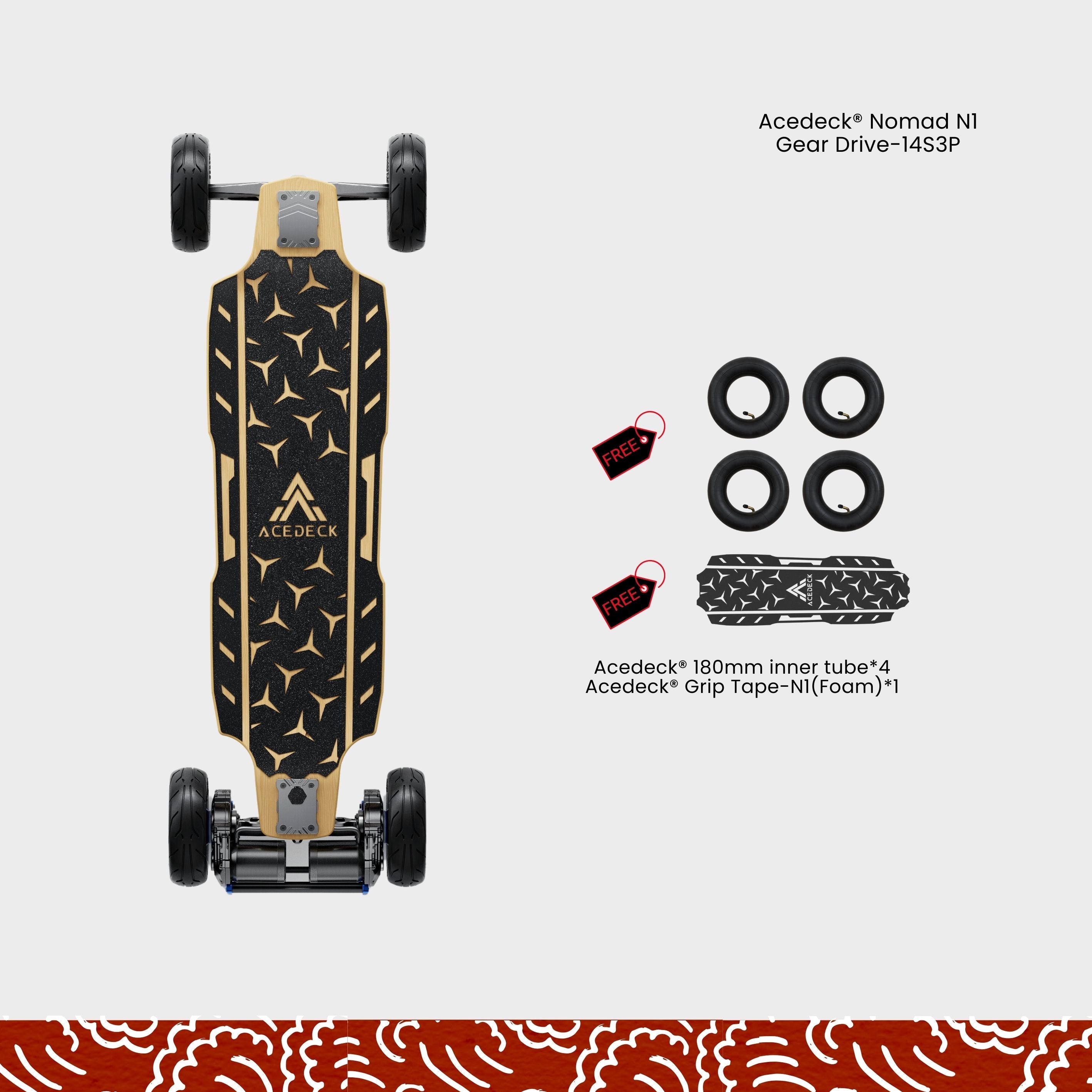 Acedeck® Nomad N1 Electric Skateboard