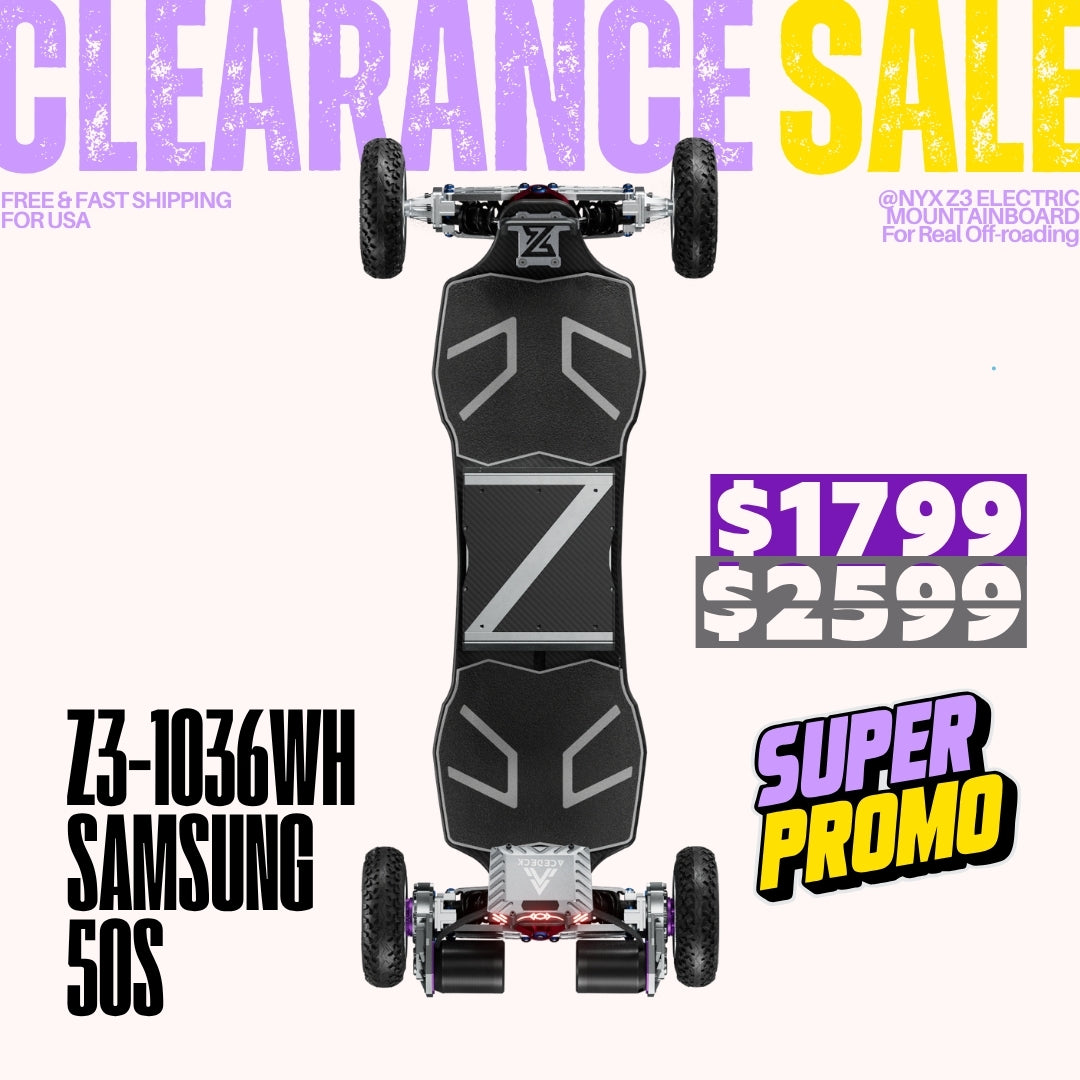 Acedeck® Nyx Z3 Off-road Electric Skateboard【Clearance Sale】