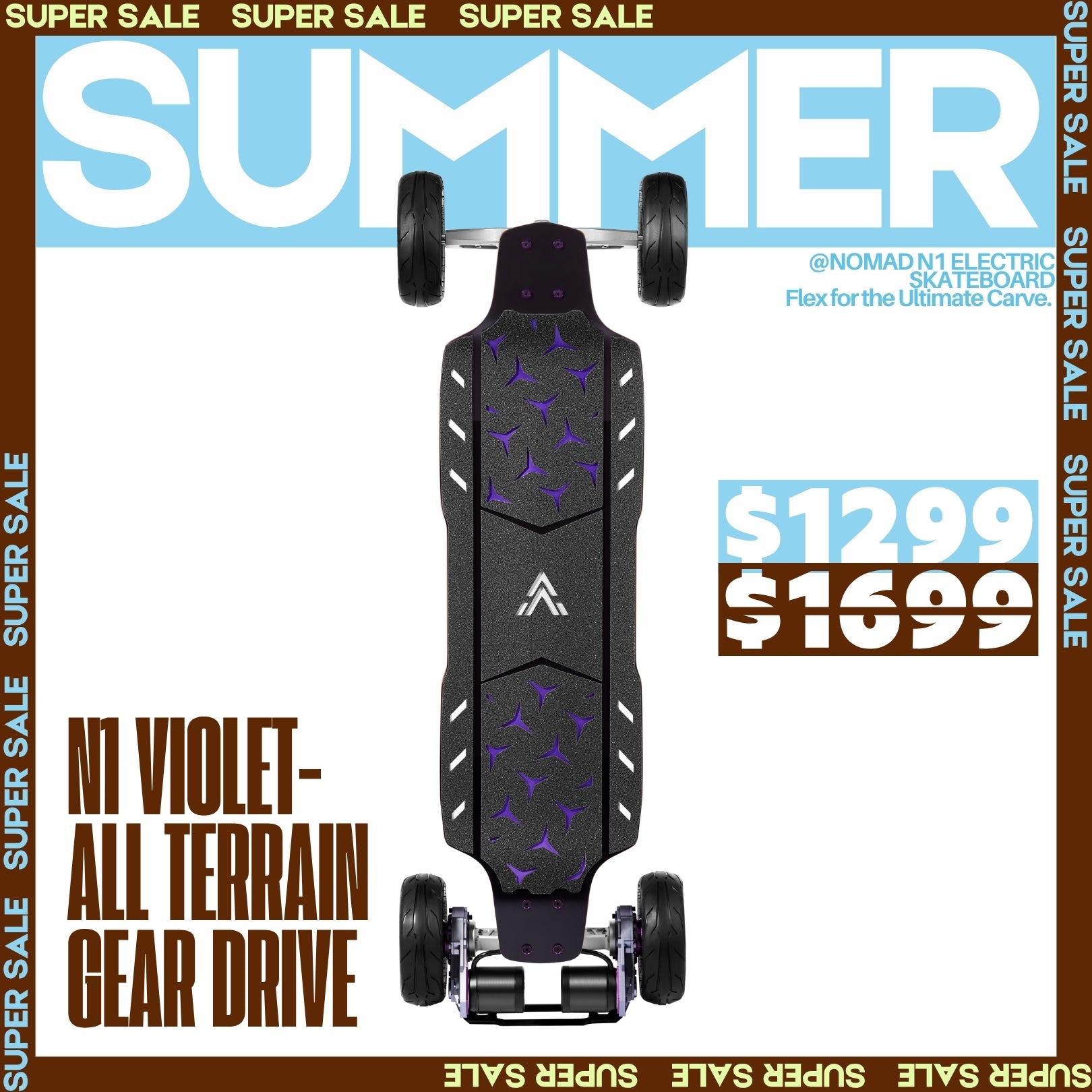 Acedeck® Nomad N1 Electric Skateboard