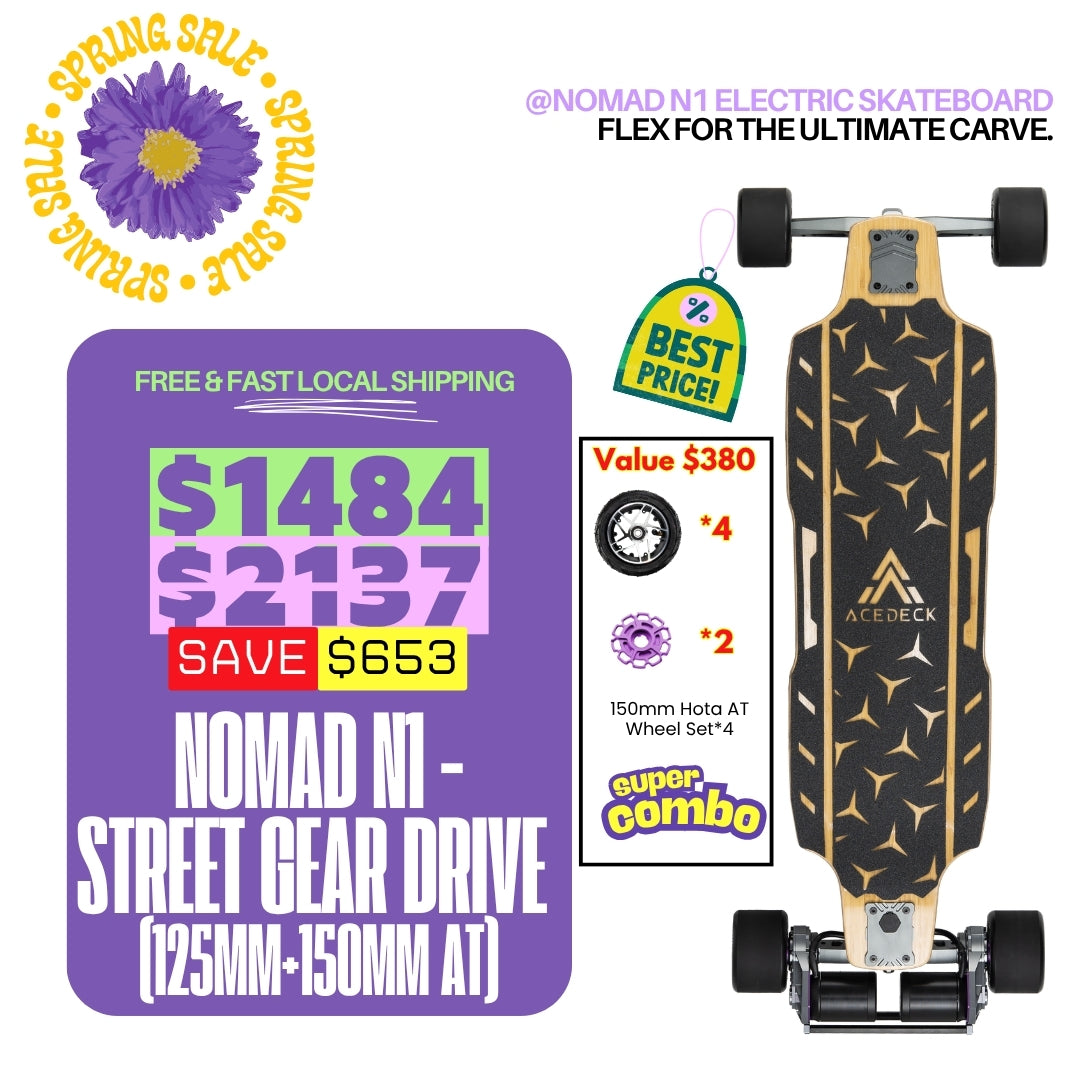 Acedeck® Nomad N1 Electric Skateboard-Best DKP All-terrain Electric Skateboard