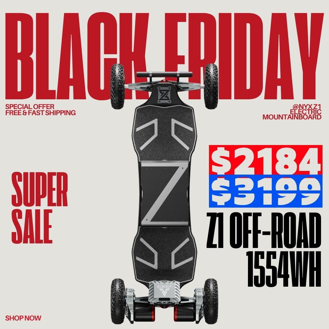 Acedeck® Nyx Z1 Off-road Electric Skateboard-Clearance Sale