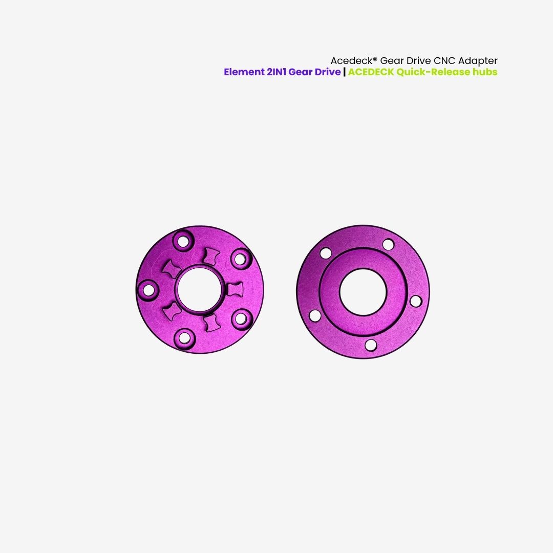 Acedeck® Gear Drive CNC Adapter Acedeck® Electric Skateboards