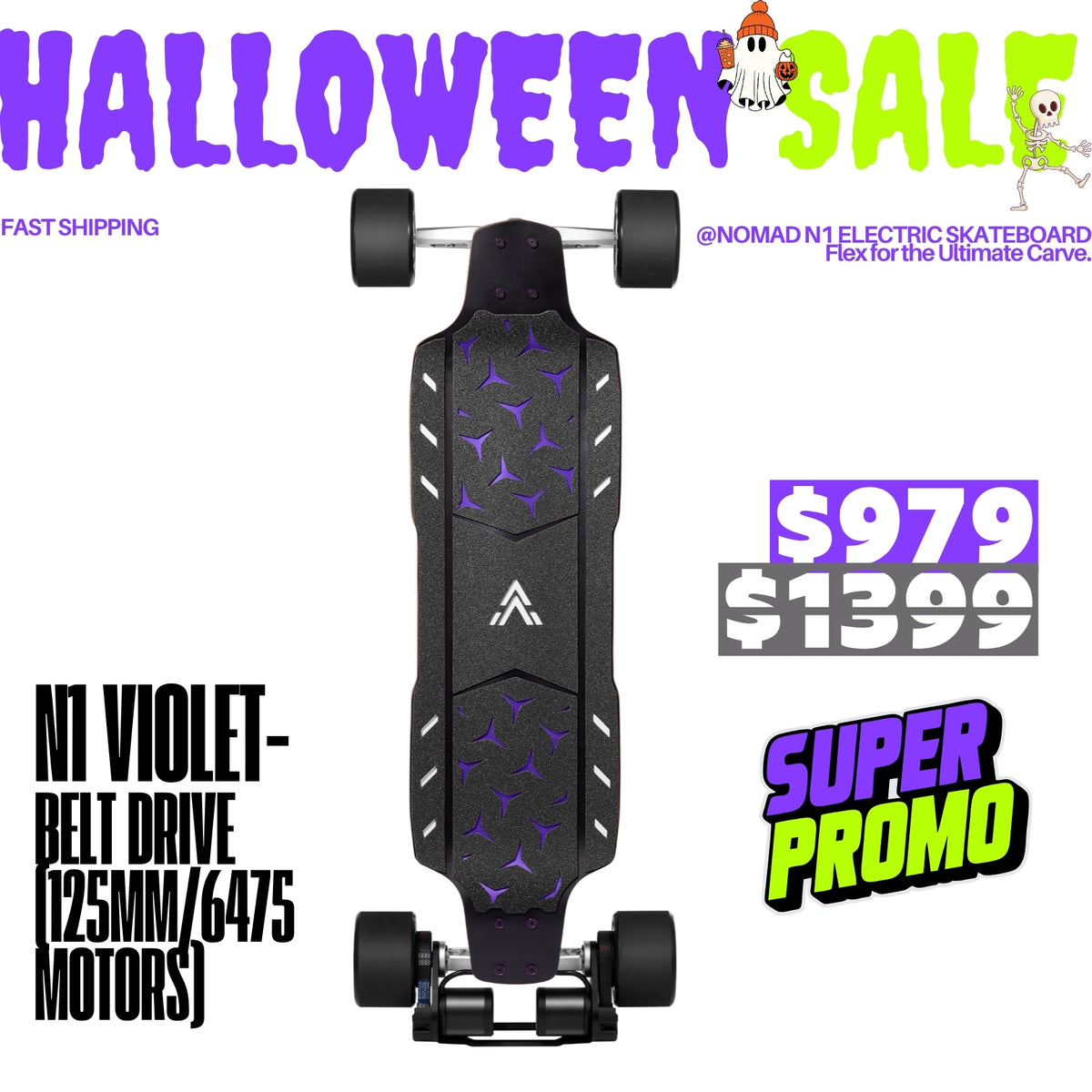 Acedeck® Nomad N1 Electric Skateboard-Best DKP All-terrain Electric Skateboard Acedeck® Electric Skateboards