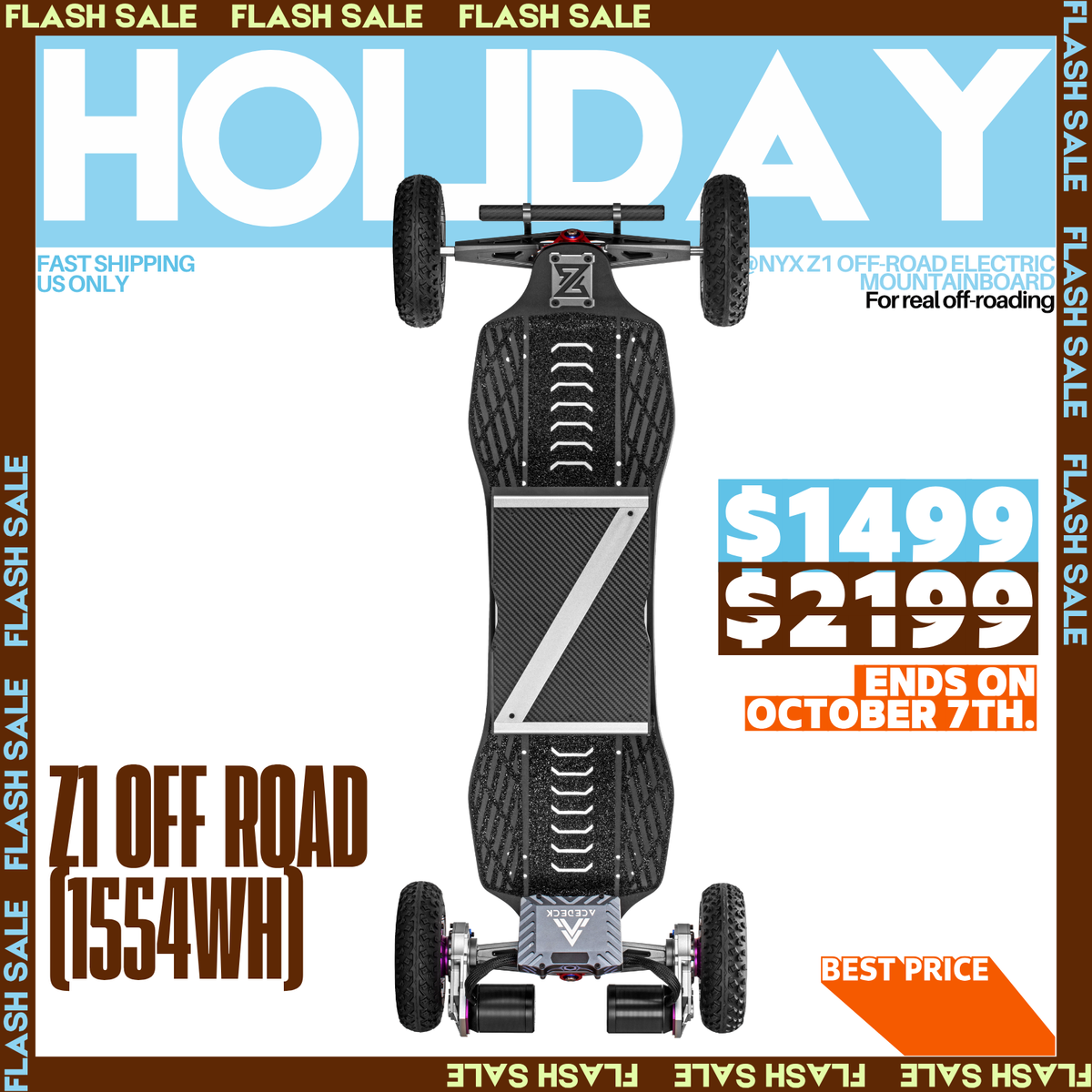 Acedeck® Nyx Z1 Electric Skateboard 2.0【Best Price】-Best Off Road Electric Skateboard Acedeck® Electric Skateboards