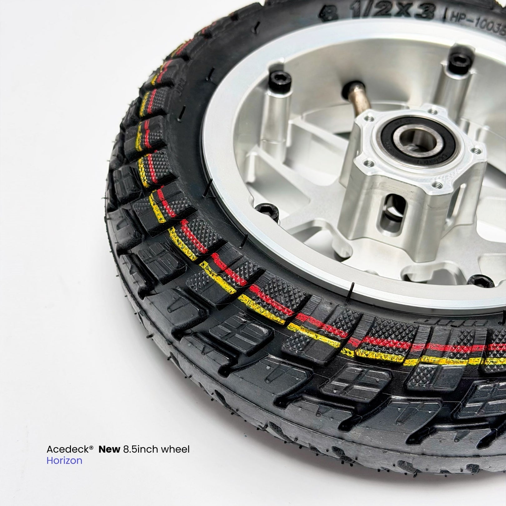 Acedeck® Horizon 8.5 inch(215mm) Wheel Set, Tire, Inner Tube, CNC Hub