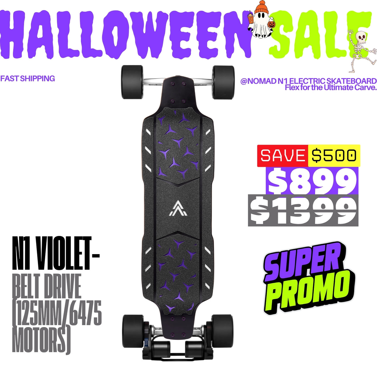 Acedeck® Nomad N1 Electric Skateboard-Best DKP All-terrain Electric Skateboard Acedeck® Electric Skateboards