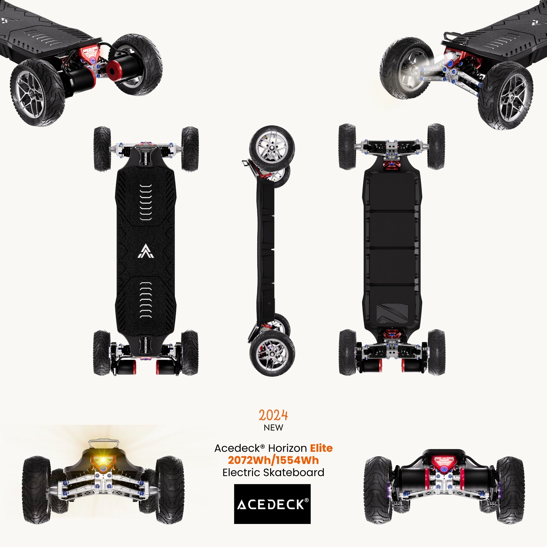 Acedeck® Horizon Electric Skateboard