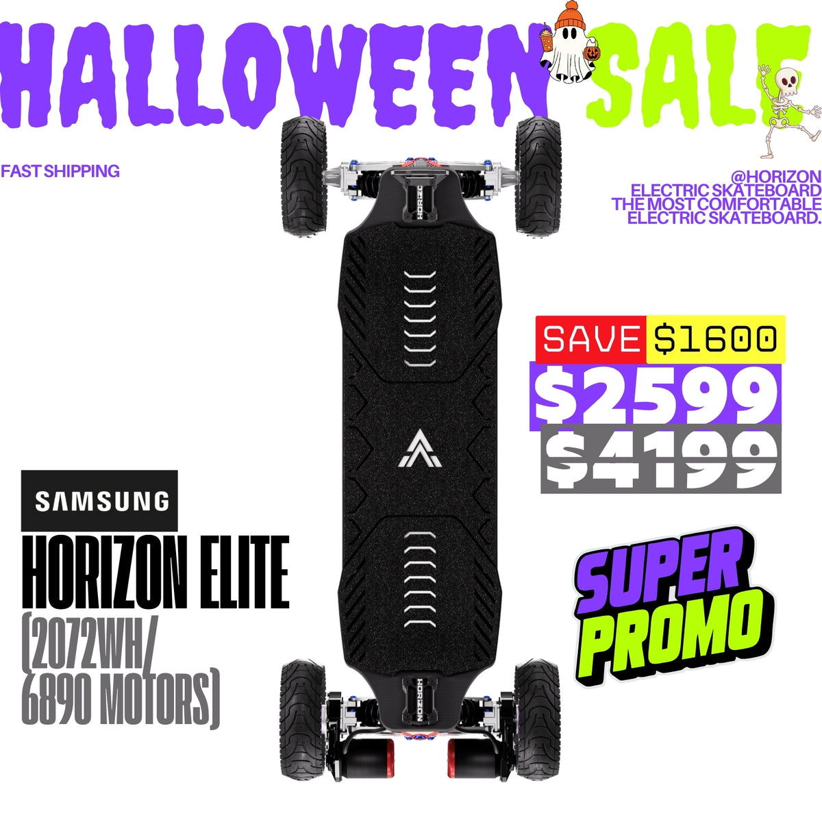 Acedeck® Horizon Electric Skateboard- Best Independent Suspension Electric Skateboards Acedeck® Electric Skateboards