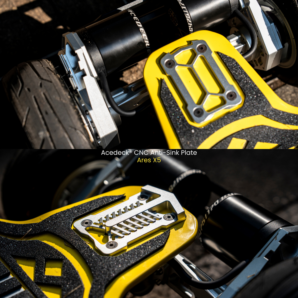アンチ•スペクタクル Acedeck® CNC Anti-Sink Plate-Electric Skateboard