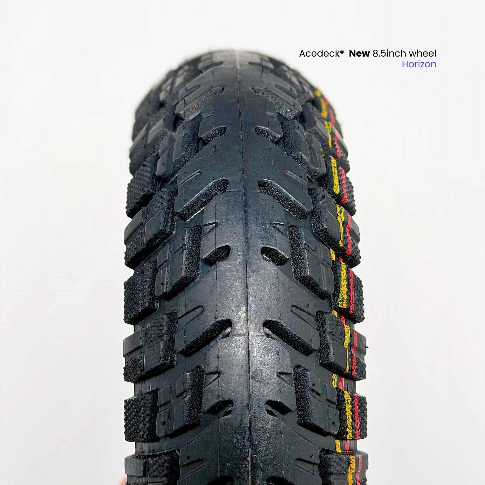 Acedeck® Horizon 8.5 inch(215mm) Wheel Set, Tire, Inner Tube, CNC Hub