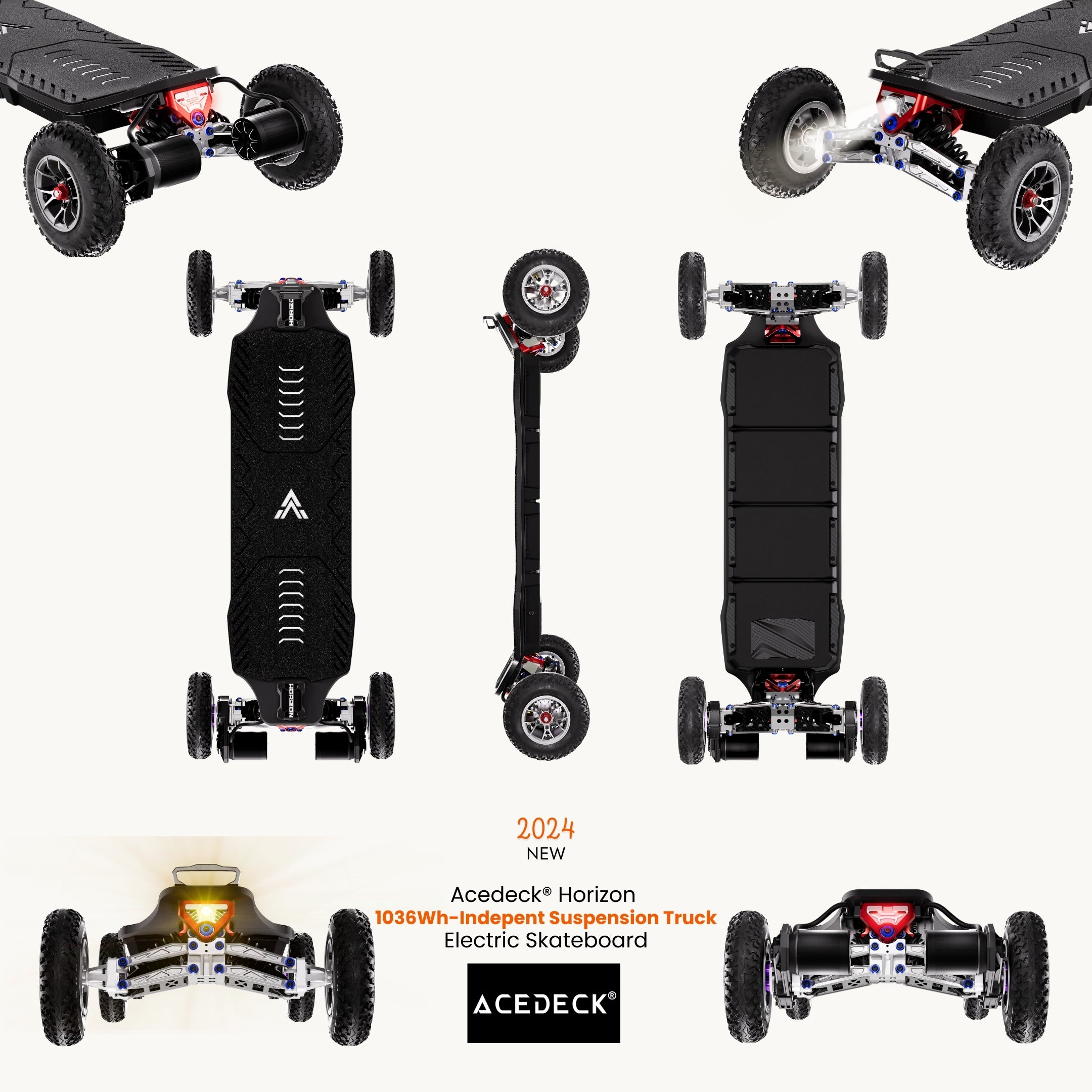 Acedeck® Horizon Electric Skateboard