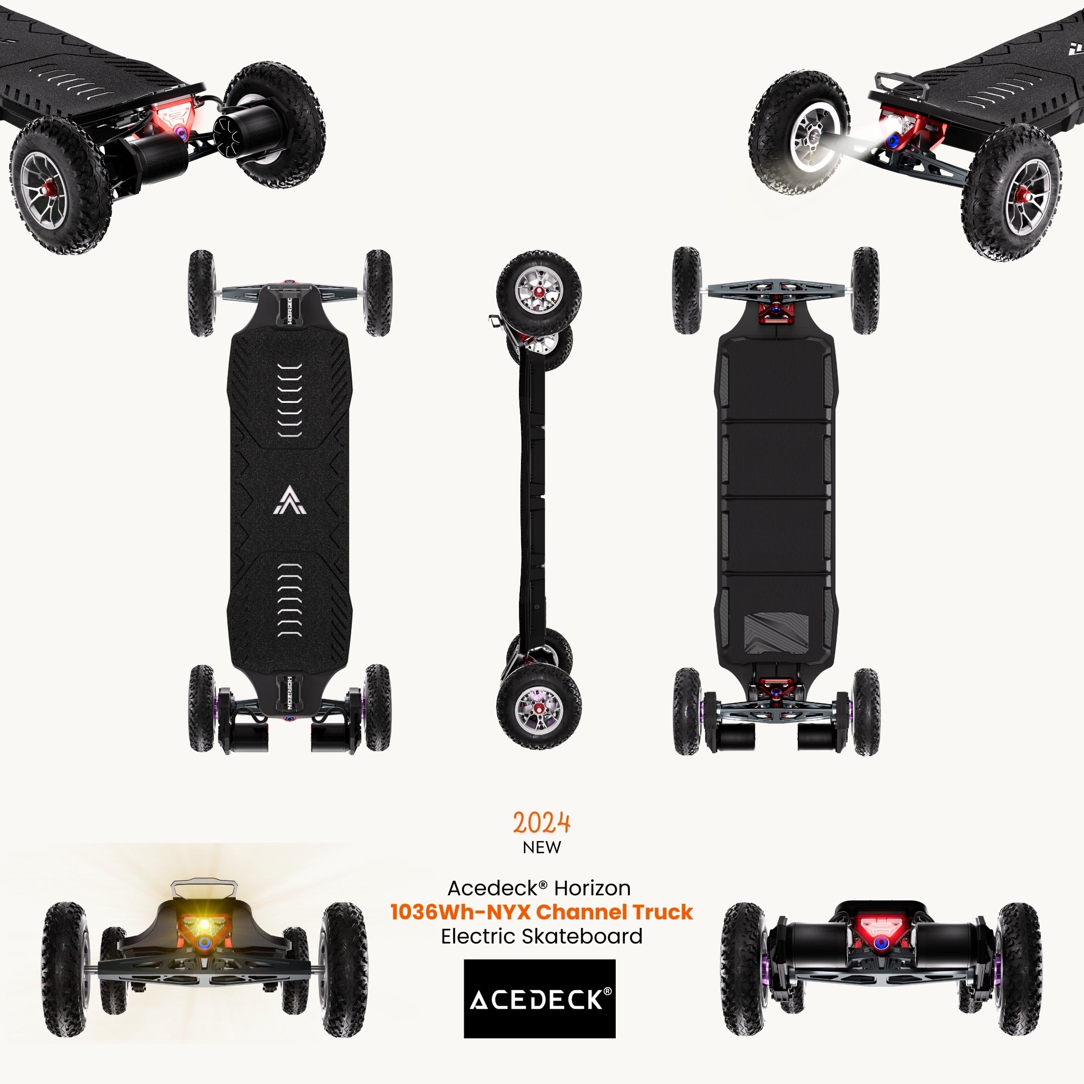 Acedeck® Horizon Electric Skateboard