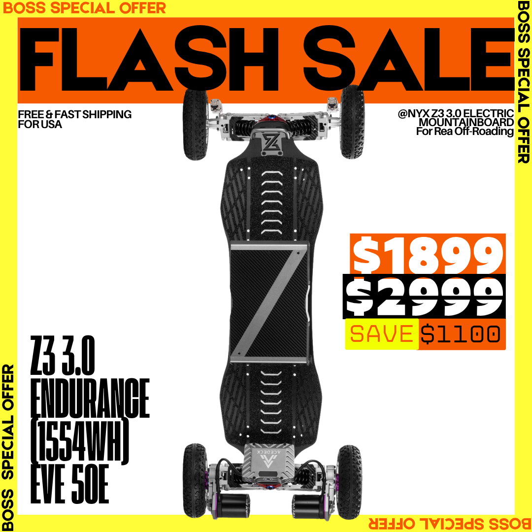 Acedeck® Nyx Z3 Off-road Electric Skateboard 3.0-Best off-road electric skateboard