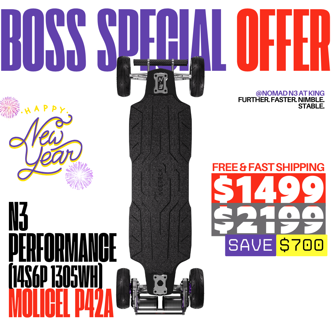 Acedeck® Nomad N3 Electric Skateboard【Boss Special Offer】
