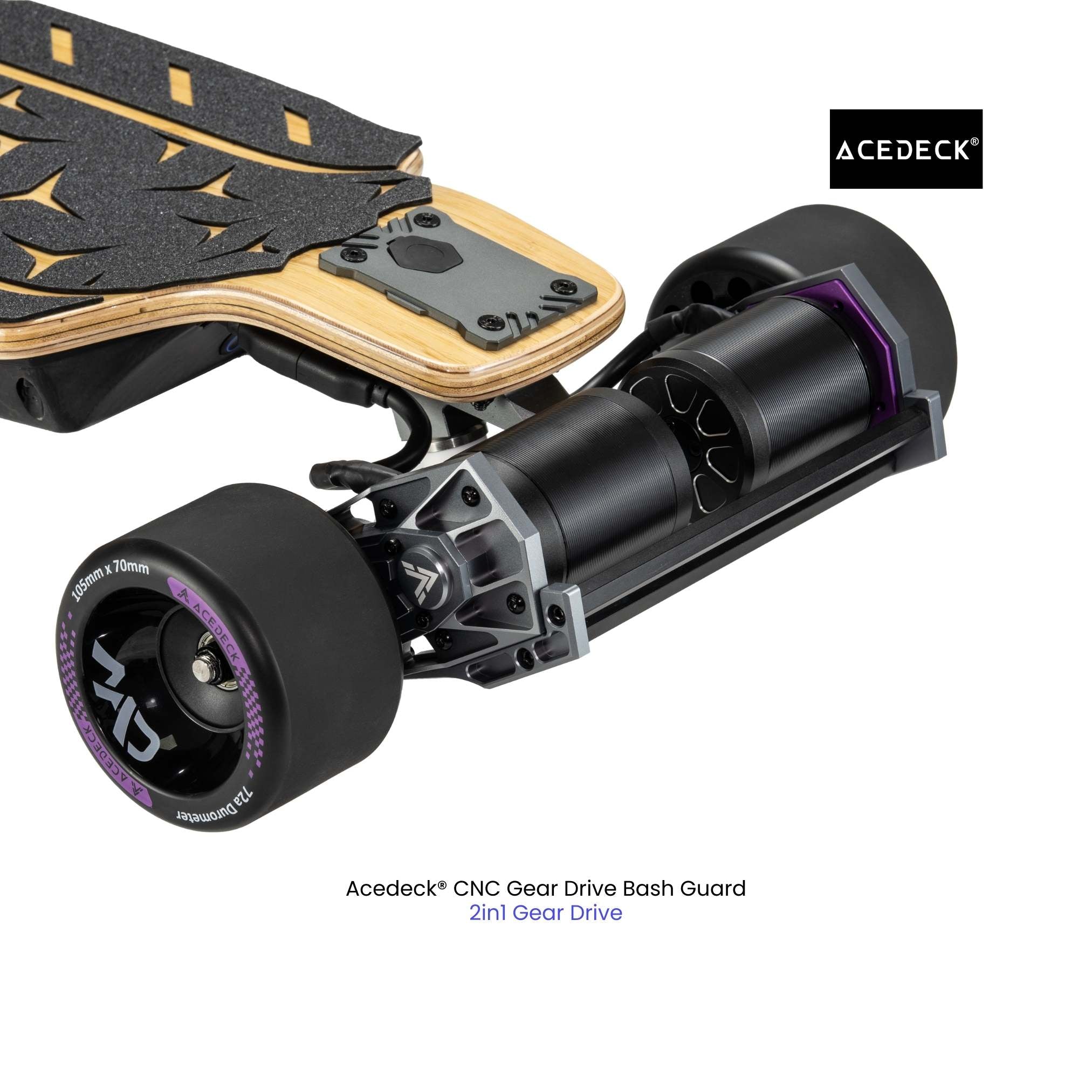 Acedeck® CNC Gear Drive Bash Guard - Horizon, Nyx Z3, Ares X1, Nomad N1, Nomad N3, Ares X3 GEAR